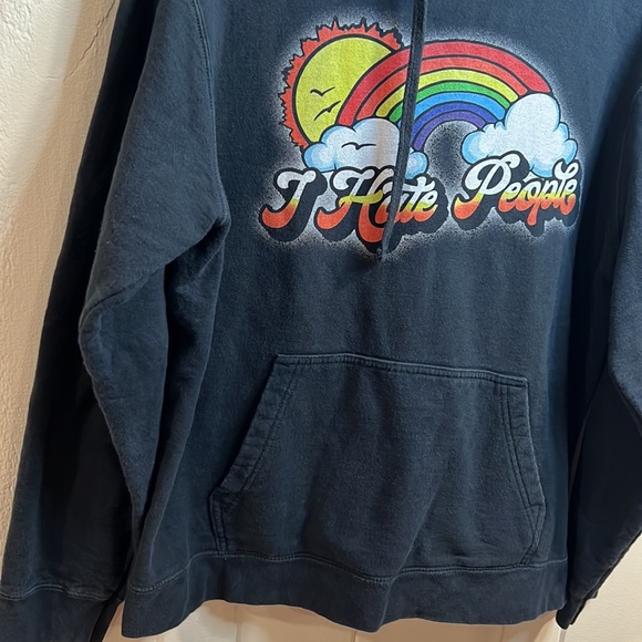 “I Hate People” Black Sweatshirt - Picture 5 of 9